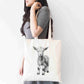 Personalised Goat Tote Bag, Custom Name Shopping Bag,  Eco-Friendly Reusable Bag, School Bag