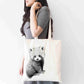 Personalised Red Panda Tote Bag, Custom Name Shopping Bag,  Eco-Friendly Reusable Bag, School Bag