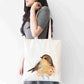 Robin Tote Bag, Custom Name Shopping Bag,  Eco-Friendly Reusable Bag, Work, College Bag