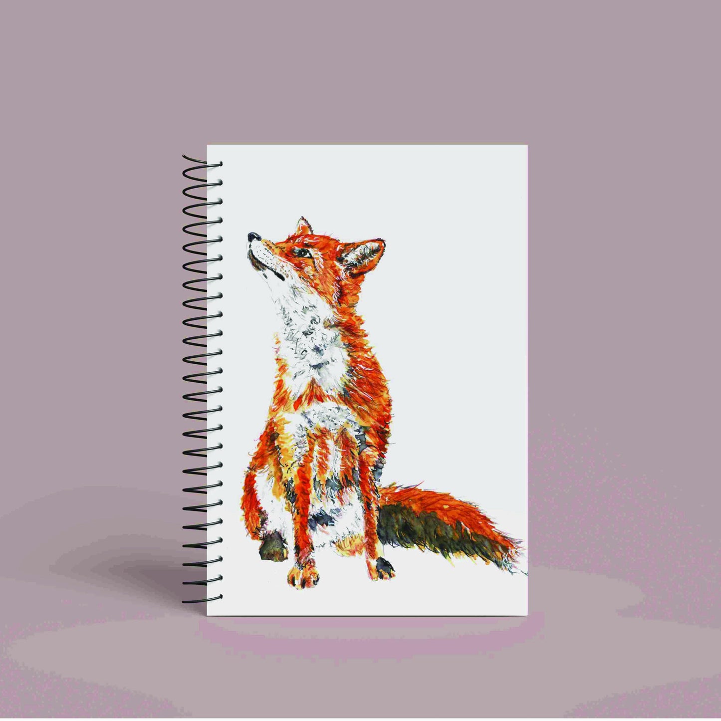 Personalised Custom A5 Fox Themed Notebook | Lined or Plain | Matching Wrapping Paper | 60 Pages | Wire Bound