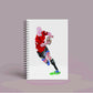 Personalised Custom A5 Rugby Themed Notebook | Lined or Plain | Matching Wrapping Paper | 60 Pages | Wire Bound