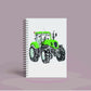 Personalised Custom A5 Green Tractor Farming Themed Notebook | Lined or Plain | Matching Wrapping Paper | 60 Pages | Wire Bound