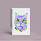 Personalised Custom A5 Cat Themed Notebook | Lined or Plain | Matching Wrapping Paper | 60 Pages | Wire Bound