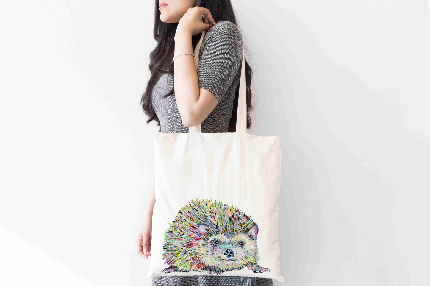 Personalised Tote Bag, Hedgehog Tote Bag, Hedgehog Gift, Reusable Bag