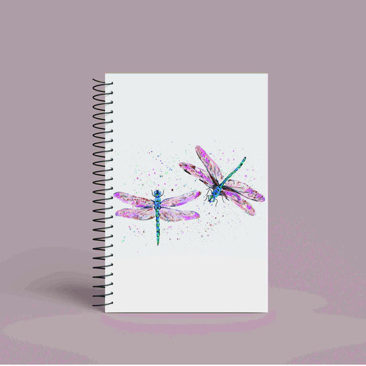 A5 Personalised Dragonfly Notebook | 60 Pages | Lined or Plain Paper | Matching Wrapping Paper Available | Custom Notebook Gift