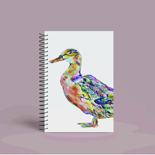 A5 Personalised Duck Notebook | 60 Pages | Lined or Plain Paper | Matching Wrapping Paper Available | Custom Notebook Gift