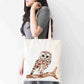 Personalised Tote Bag, Owl Tote Bag, Owl Gift, Reusable Bag