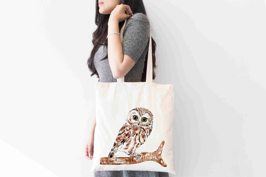 Personalised Tote Bag, Owl Tote Bag, Owl Gift, Reusable Bag