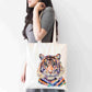 Personalised Tote Bag, Tiger Tote Bag, Tiger Gift, Reusable Bag