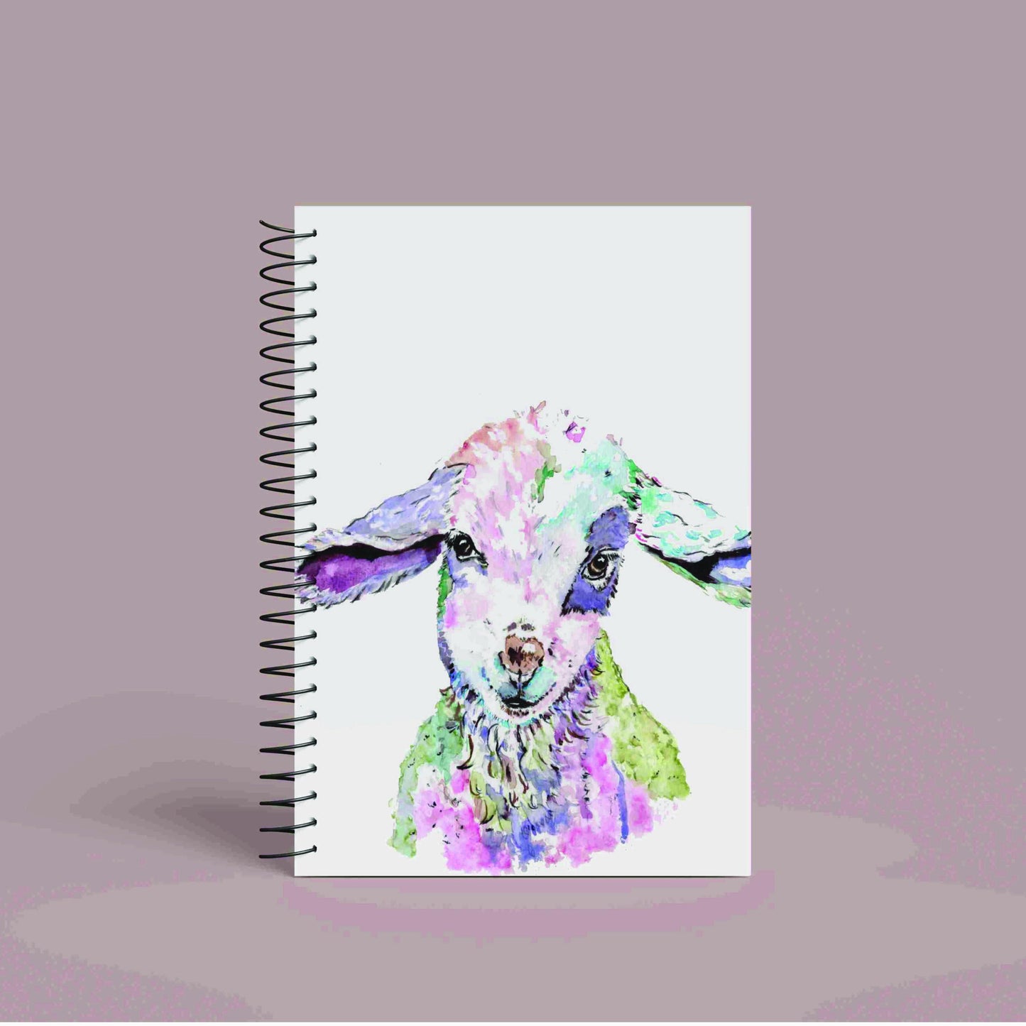 A5 Personalised Lamb Notebook | 60 Pages | Lined or Plain Paper | Matching Wrapping Paper Available | Custom Notebook Gift