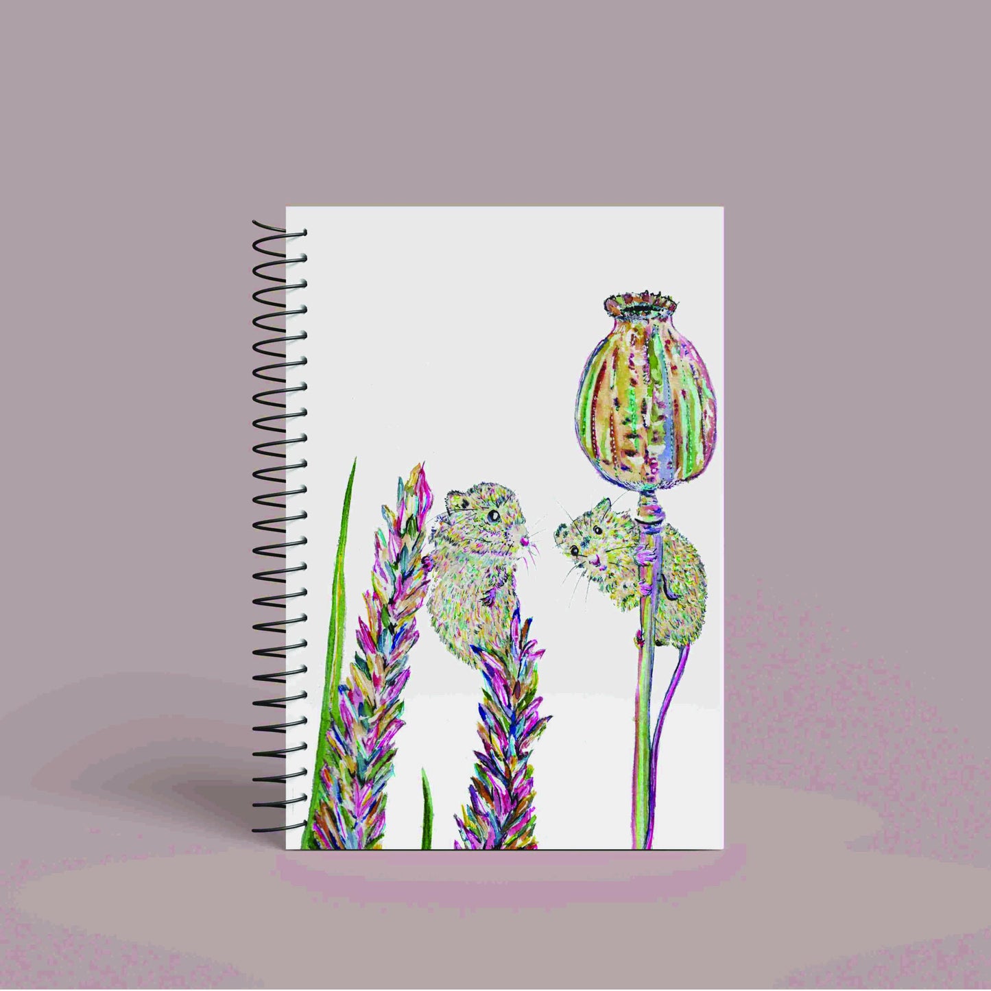 A5 Personalised Mouse Notebook | 60 Pages | Lined or Plain Paper | Matching Wrapping Paper Available | Custom Notebook Gift