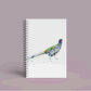 A5 Personalised Pheasant Notebook | 60 Pages | Lined or Plain Paper | Matching Wrapping Paper Available | Custom Notebook Gift