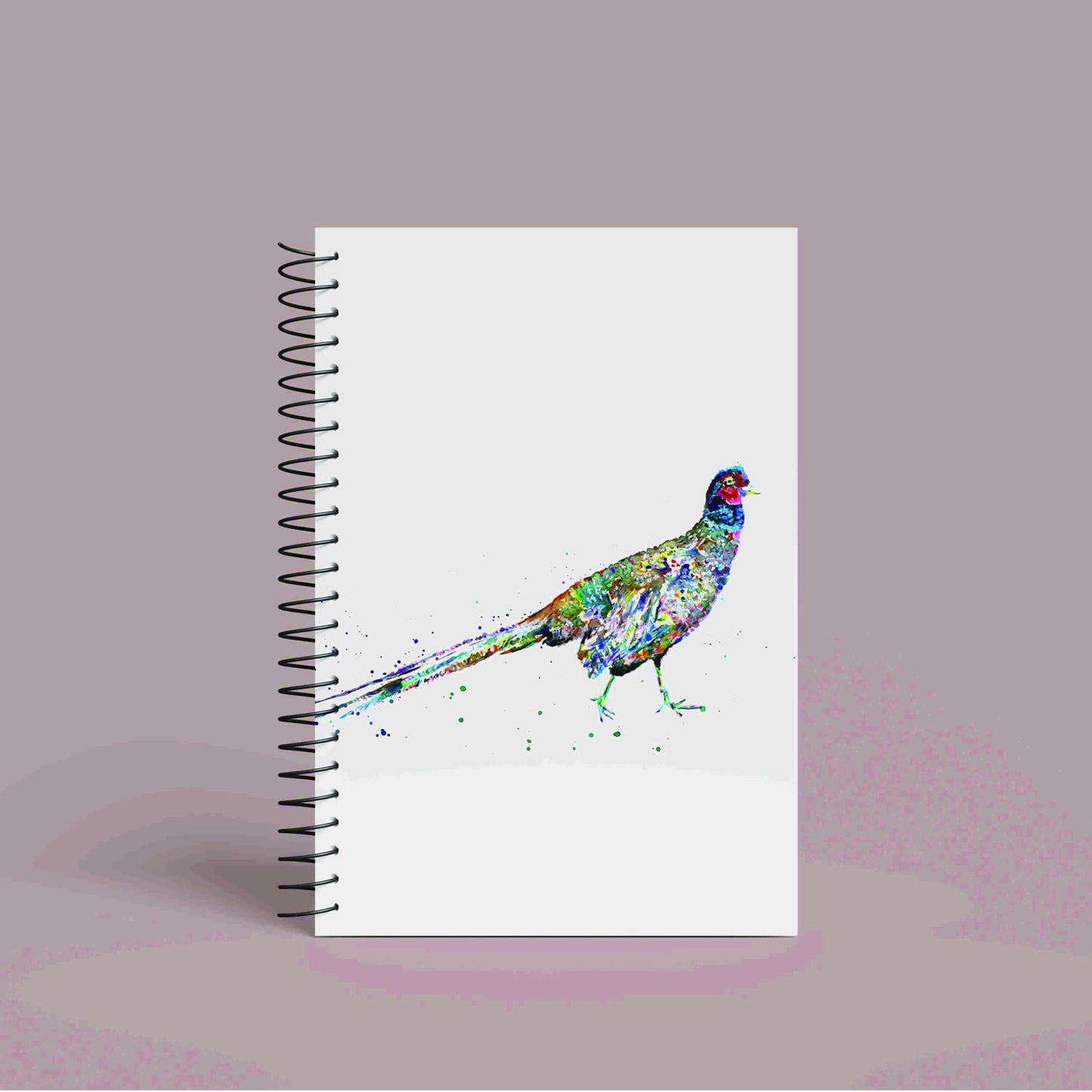 A5 Personalised Pheasant Notebook | 60 Pages | Lined or Plain Paper | Matching Wrapping Paper Available | Custom Notebook Gift