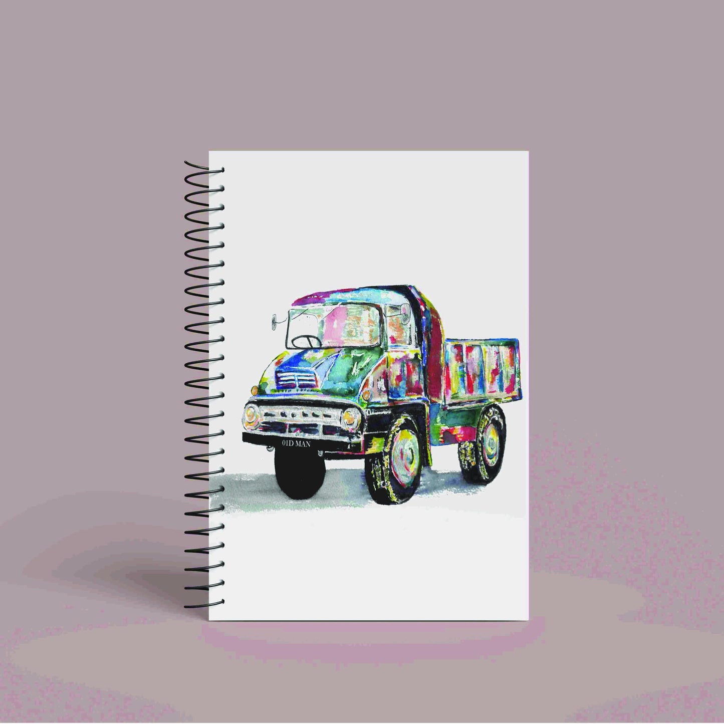 A5 Personalised Pickup Truck Notebook | 60 Pages | Lined or Plain Paper | Matching Wrapping Paper Available | Custom Notebook Gift