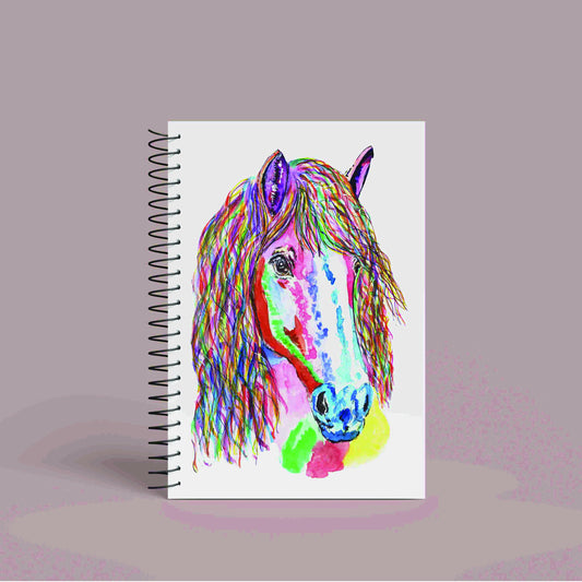 A5 Personalised Horse, Pony Notebook | 60 Pages | Lined or Plain Paper | Matching Wrapping Paper Available | Custom Notebook Gift