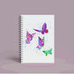 Personalised Custom A5 Butterfly Themed Notebook | Lined or Plain | Matching Wrapping Paper | 60 Pages | Wire Bound