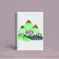 Personalised Custom A5 Caravan, Camping Themed Notebook | Lined or Plain | Matching Wrapping Paper | 60 Pages | Wire Bound