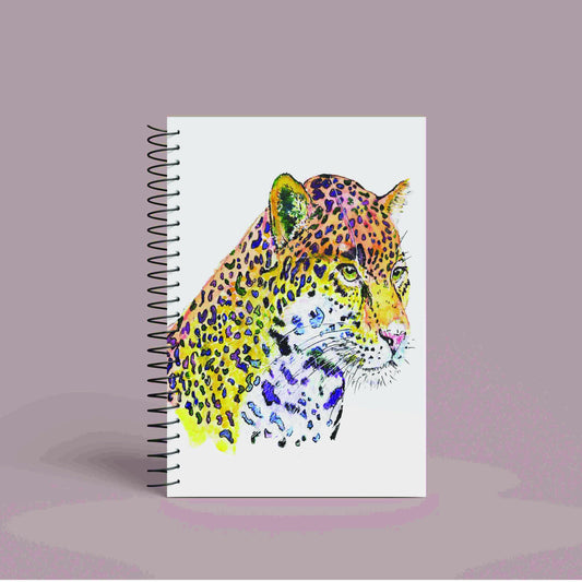 A5 Personalised Jaguar Notebook | 60 Pages | Lined or Plain Paper | Matching Wrapping Paper Available | Custom Notebook Gift