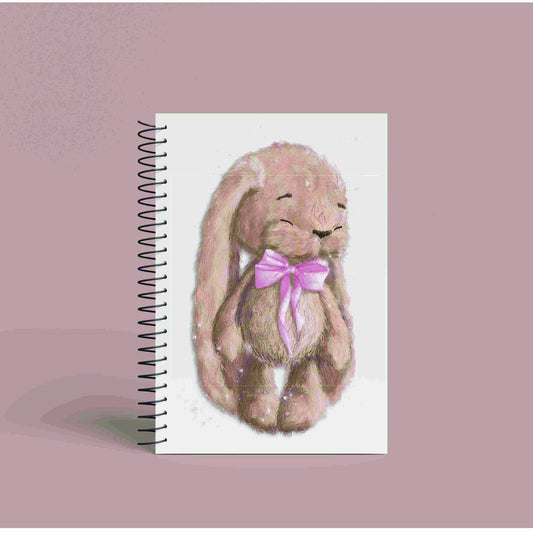 A5 Personalised Bunny Bear Notebook | 60 Pages | Lined or Plain Paper | Custom Notebook Gift