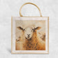 Sheep Eco-Friendly Jute Bag with our Animal Design | Reusable Shopping Tote 30 x 30 x 19 cm | Sustainable Gift