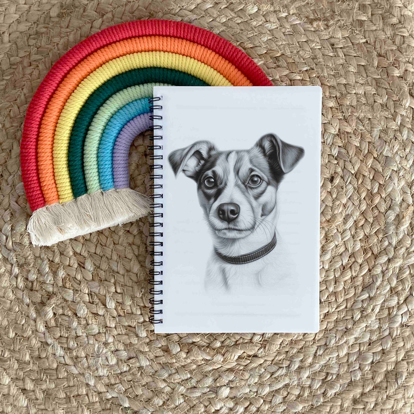 Sketchy Jack Russell Dog Notebook