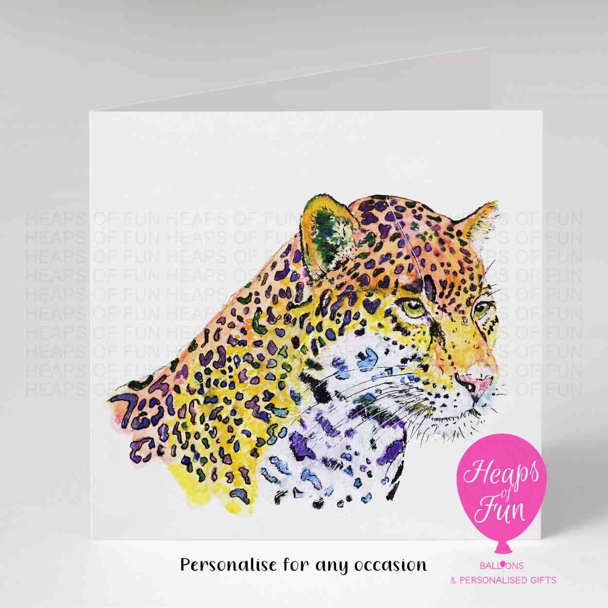 Personalised Jaguar Greeting Card | Wild Cat Card for Any Occasion