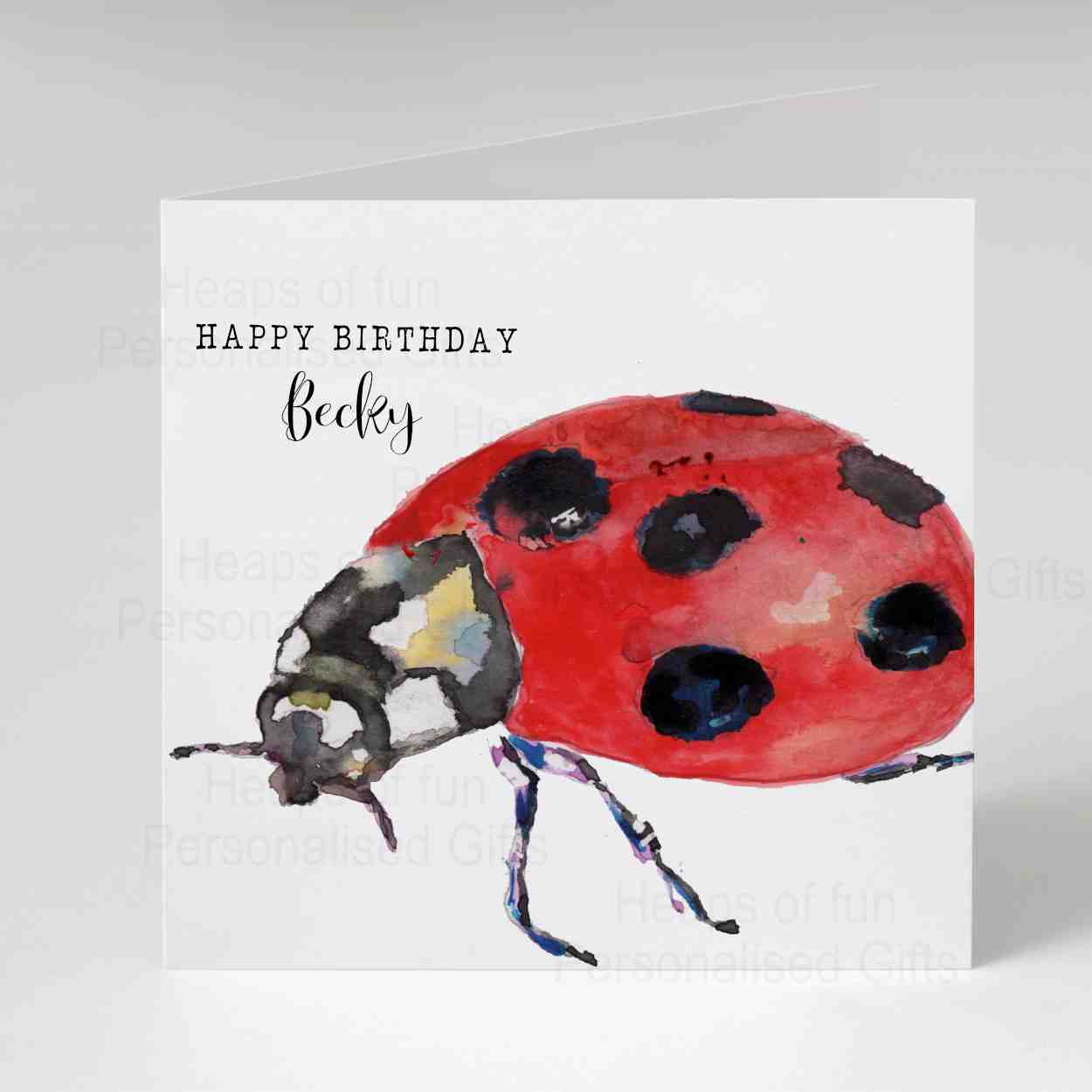 Lady Bird Greeting Card - Any occasion