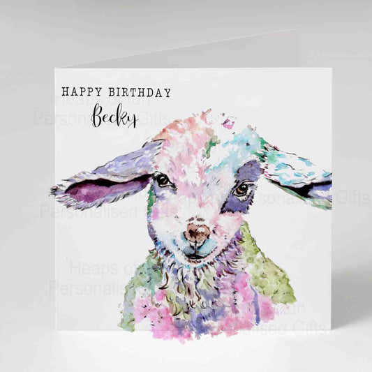 Lamb Greeting Card - Any occasion