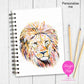A5 Personalised Notebook – Lion Design | Custom Name Journal