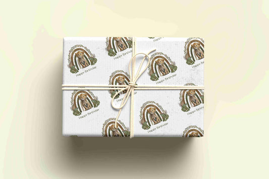 Lion Cub Rainbow Wrapping Paper - For any occasion