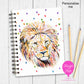 A5 Personalised Notebook – Lion Design | Custom Name Journal