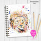 A5 Personalised Notebook – Lion Design | Custom Name Journal