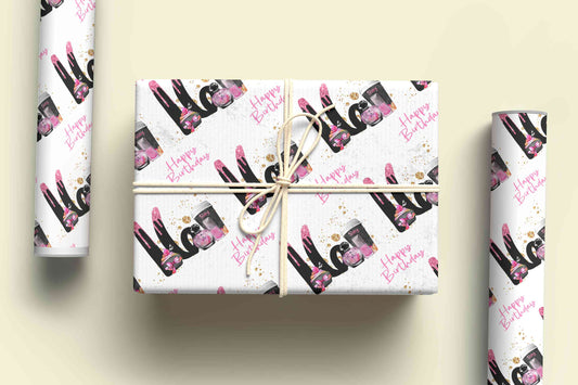 Makeup 16th Milestone Birthday Wrapping Paper