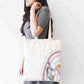 Mermaid Rainbow Tote Bag – Inspirational Quote & Magical Design