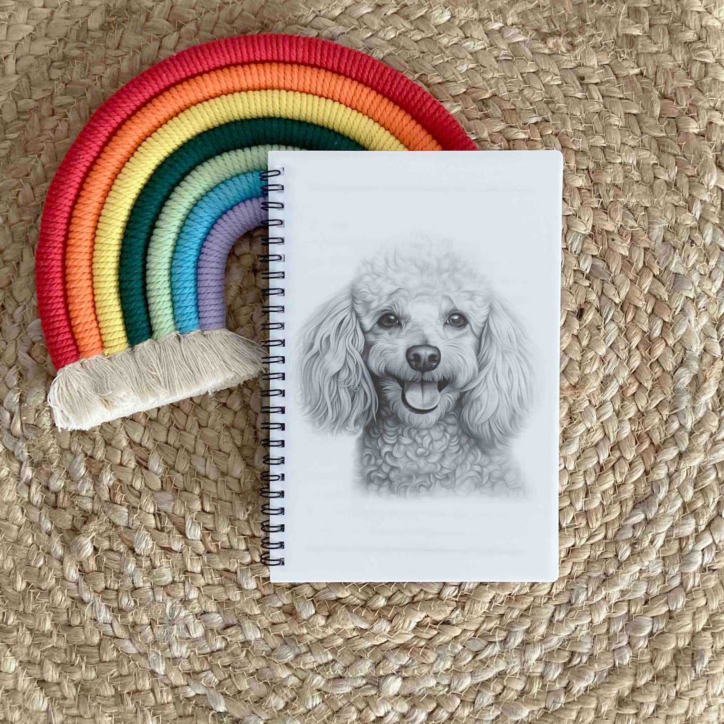 Sketchy Mini Poodle Dog Notebook