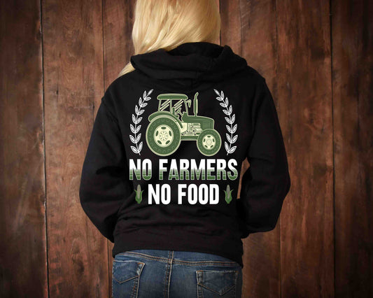 No Farmers No Food Hoodie - Adults