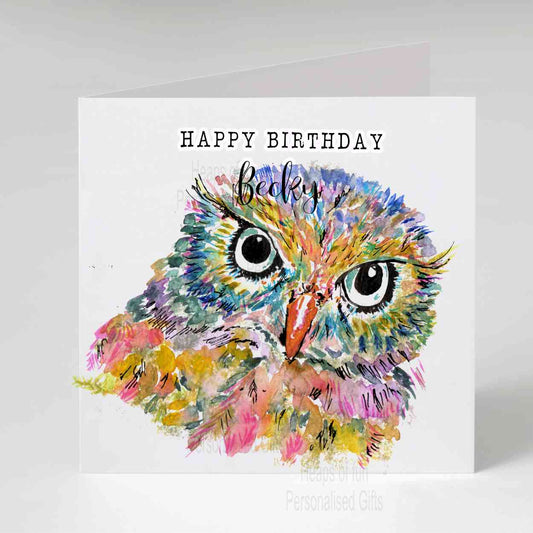 Owl Greeting Card - Any occasion