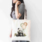 Panda Tote Bag – Cute Balloon Jungle Animal Design