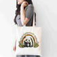 Boho Panda Tote Bag – Rustic Rainbow Jungle Animal Design