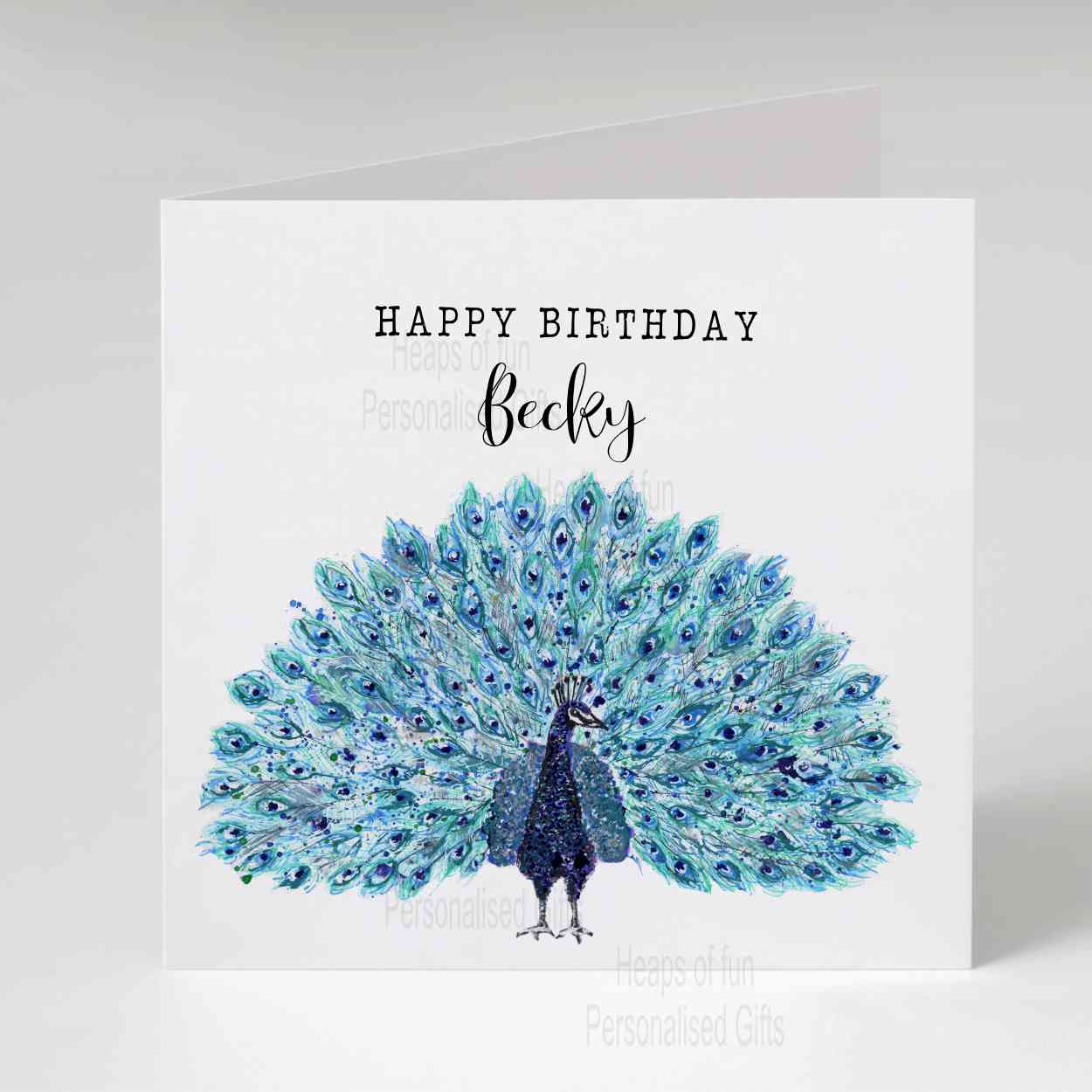 Peacock Greeting Card - Any occasion