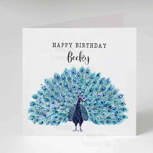 Peacock Greeting Card - Any occasion