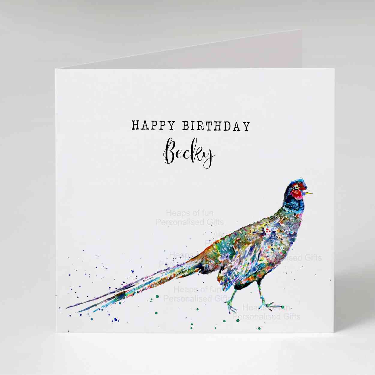 Pheasant Greeting Card - Any occasion