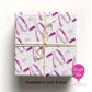 Personalised 70th Birthday Wrapping Paper – Pink or Blue – Custom Name Gift Wrap