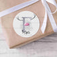Personalised Reindeer Inital Christmas Stickers - 3 colours available