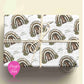 Monkey Birthday Wrapping Paper – Cute Safari Gift Wrap – Rainbow Monkey Wrapping Paper for Kids Birthdays