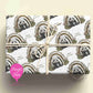 Panda Birthday Wrapping Paper – Cute Panda Gift Wrap – Rainbow Animal Wrapping Paper for Kids Birthdays