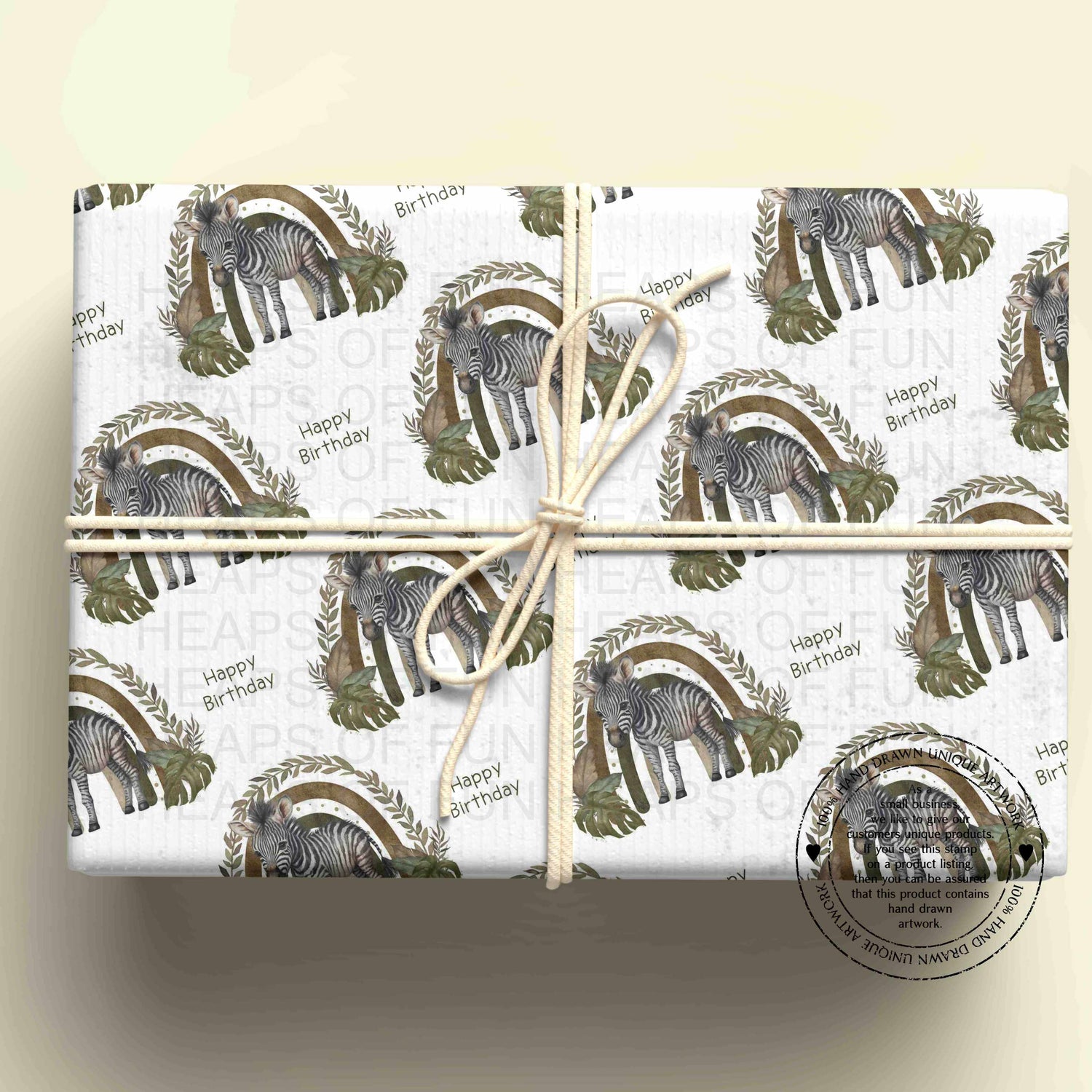 Animal Themed Wrapping Paper