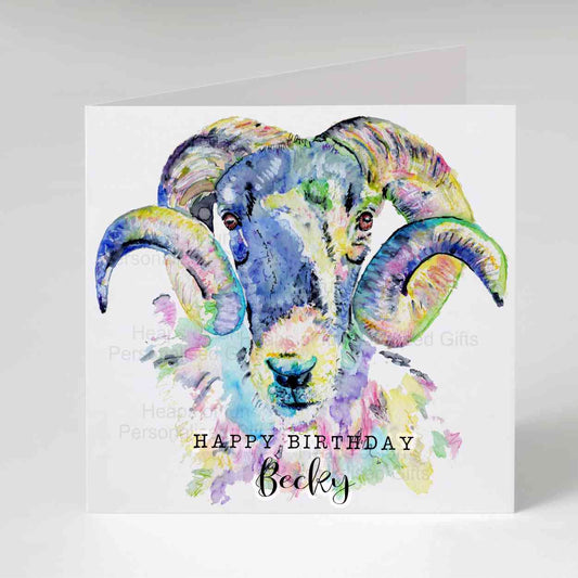 Ram Greeting Card - Any occasion