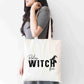 Resting Witch Face Tote Bag – Funny Halloween Witch Shopper