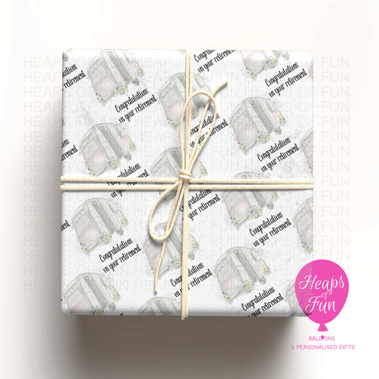 Retirement Wrapping Paper – Congratulations on Your Retirement Gift Wrap